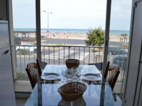Studio face à la mer, balcon et local à vélo, 300m du centre - Narbonne Plage - FR-1-229B-61